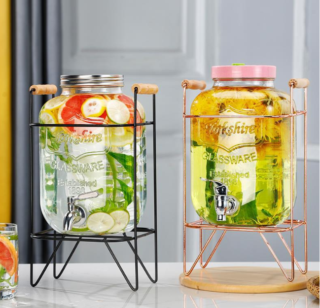 Glass Juice Dispenser